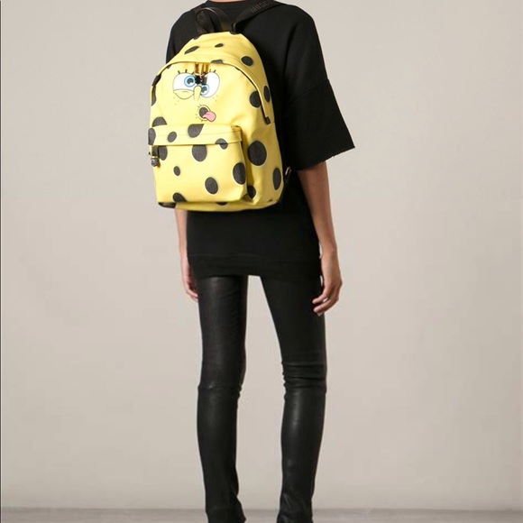 Moschino Spongebob Backpack Rare Jeremy Scott - Picture 5 of 16